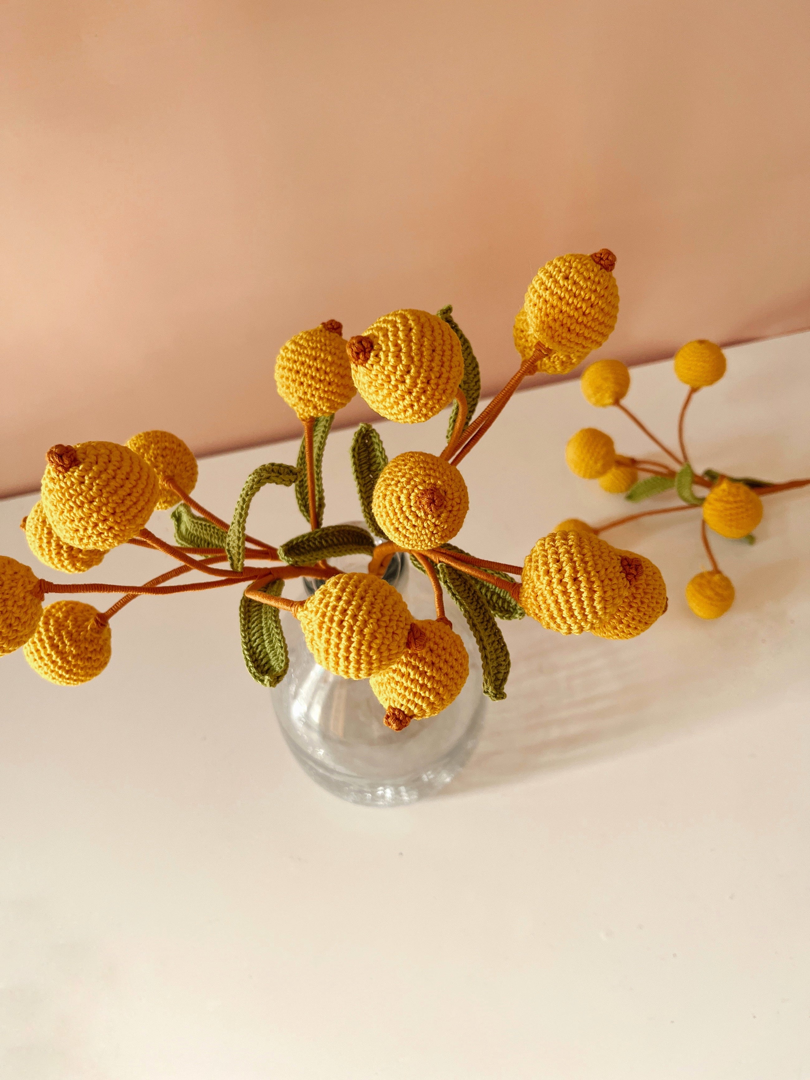 Crochet Fruit Decor Stick
