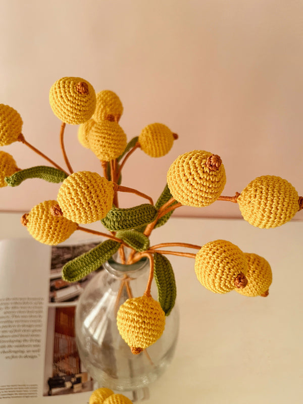Crochet Fruit Decor Stick