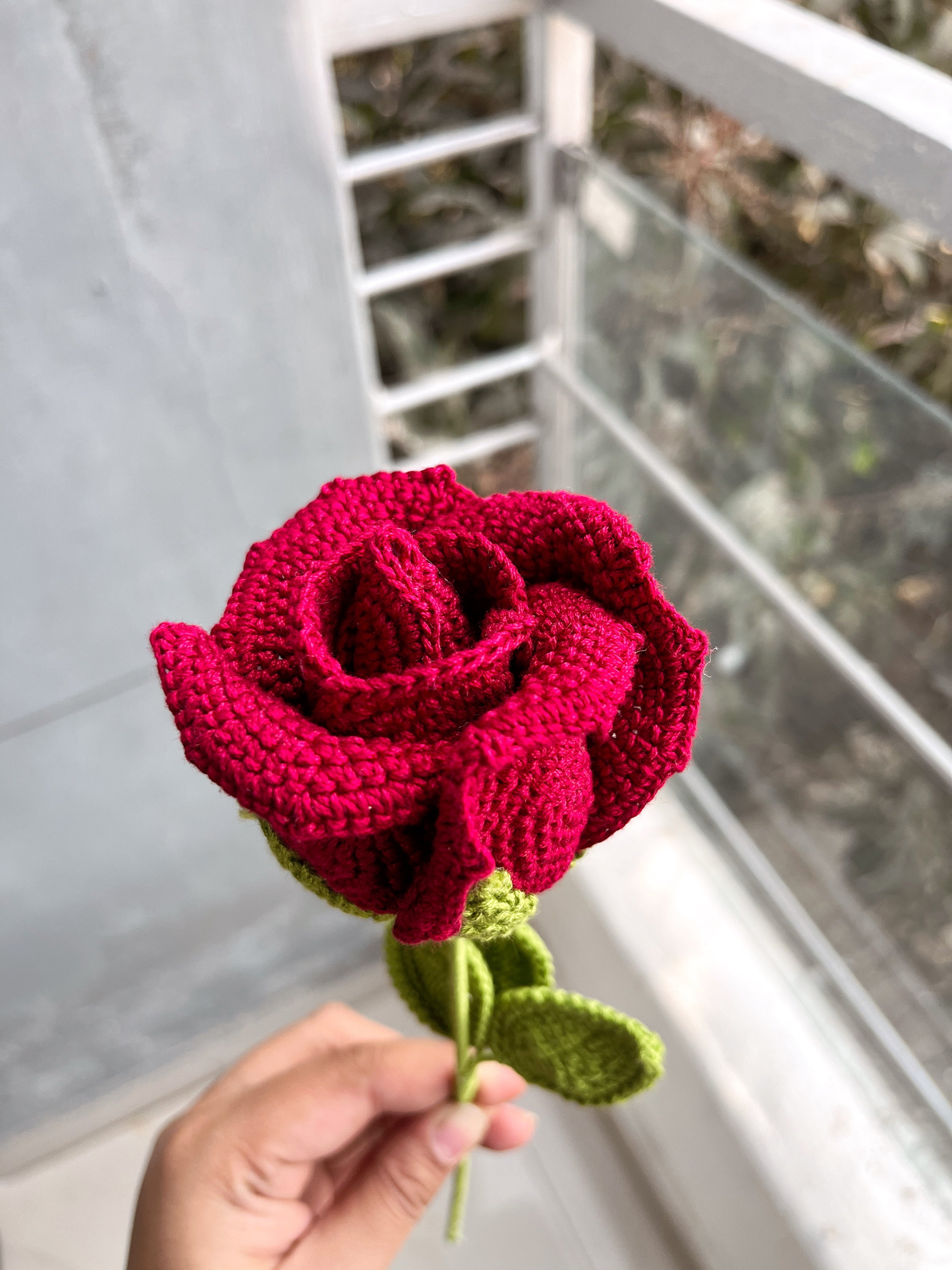 Crochet Rose Flower
