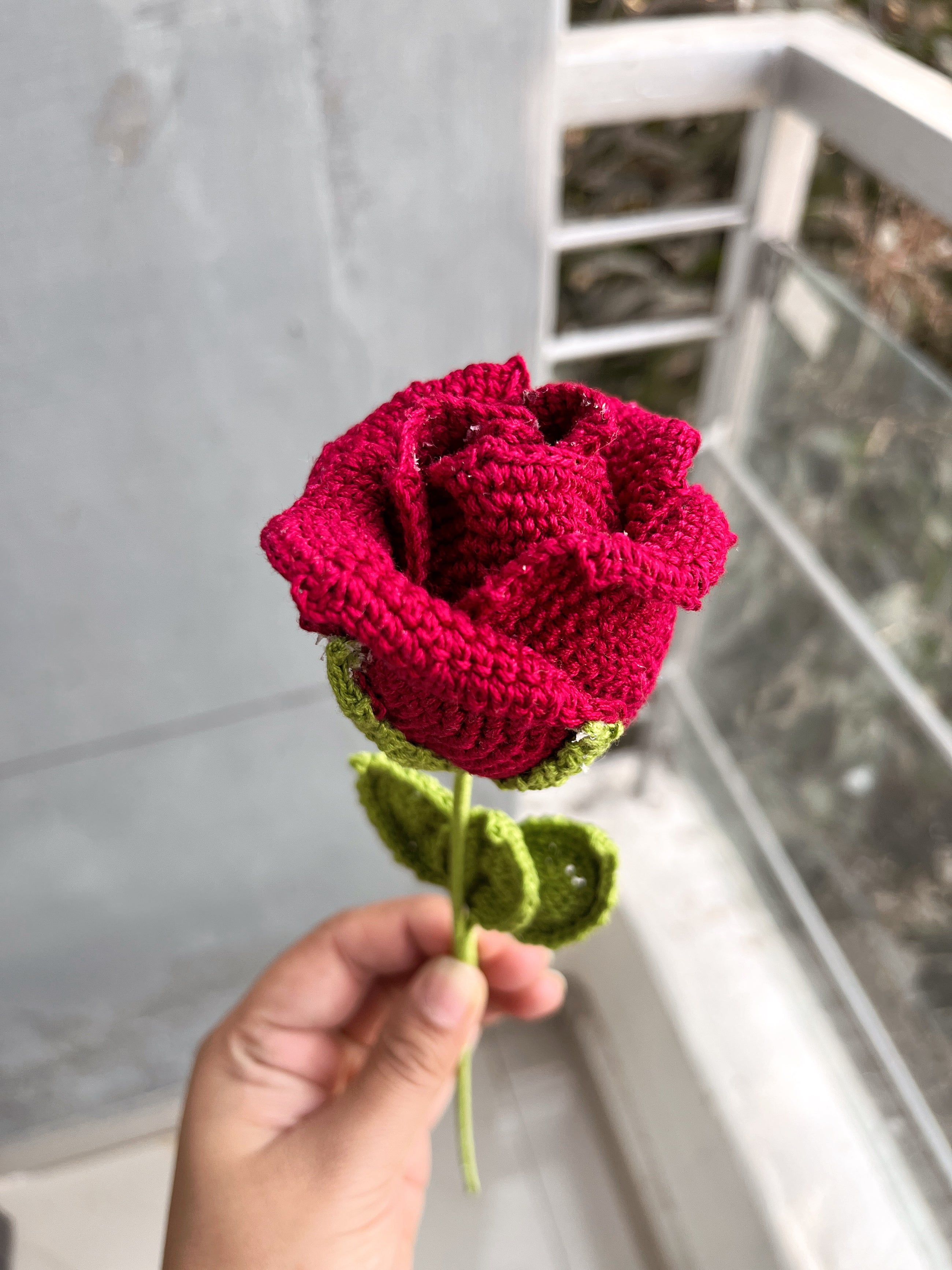 Crochet Rose Flower
