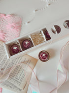 Tealight Candles set of 6-Golden Flower Design