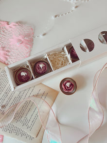 Tealight Candles set of 6-Golden Flower Design