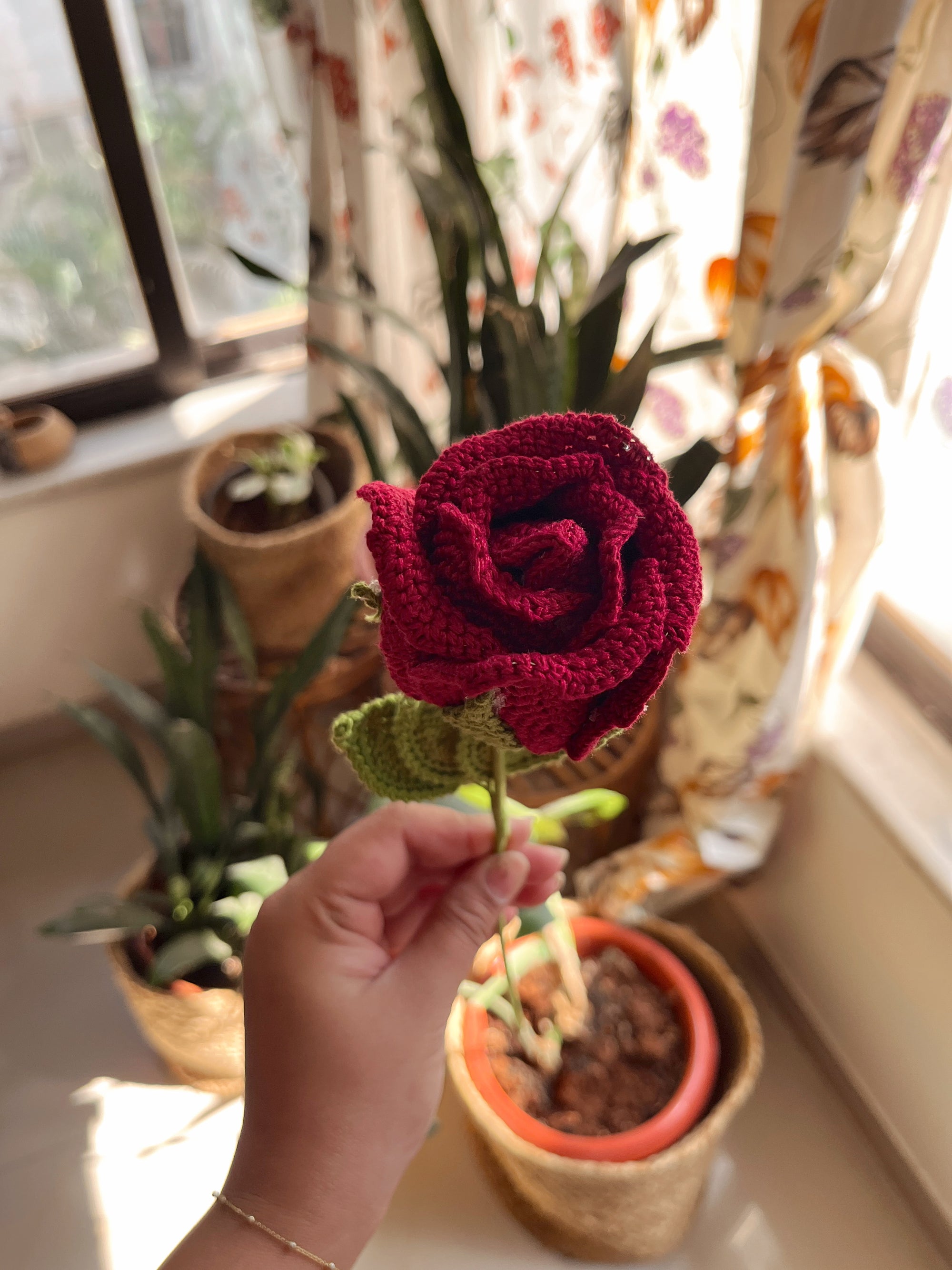 Crochet Rose Flower