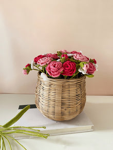 Crochet Rose Basket