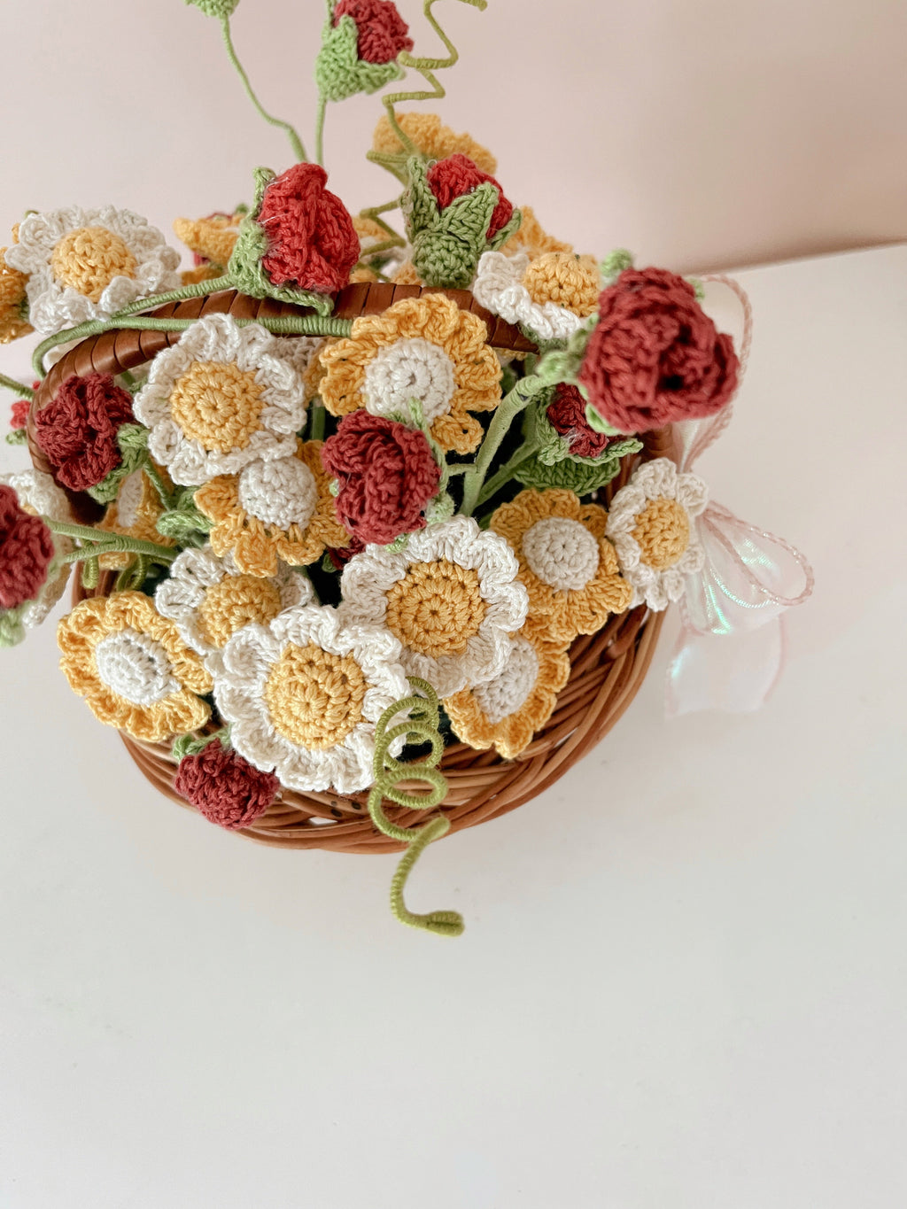 Crochet Flower Basket