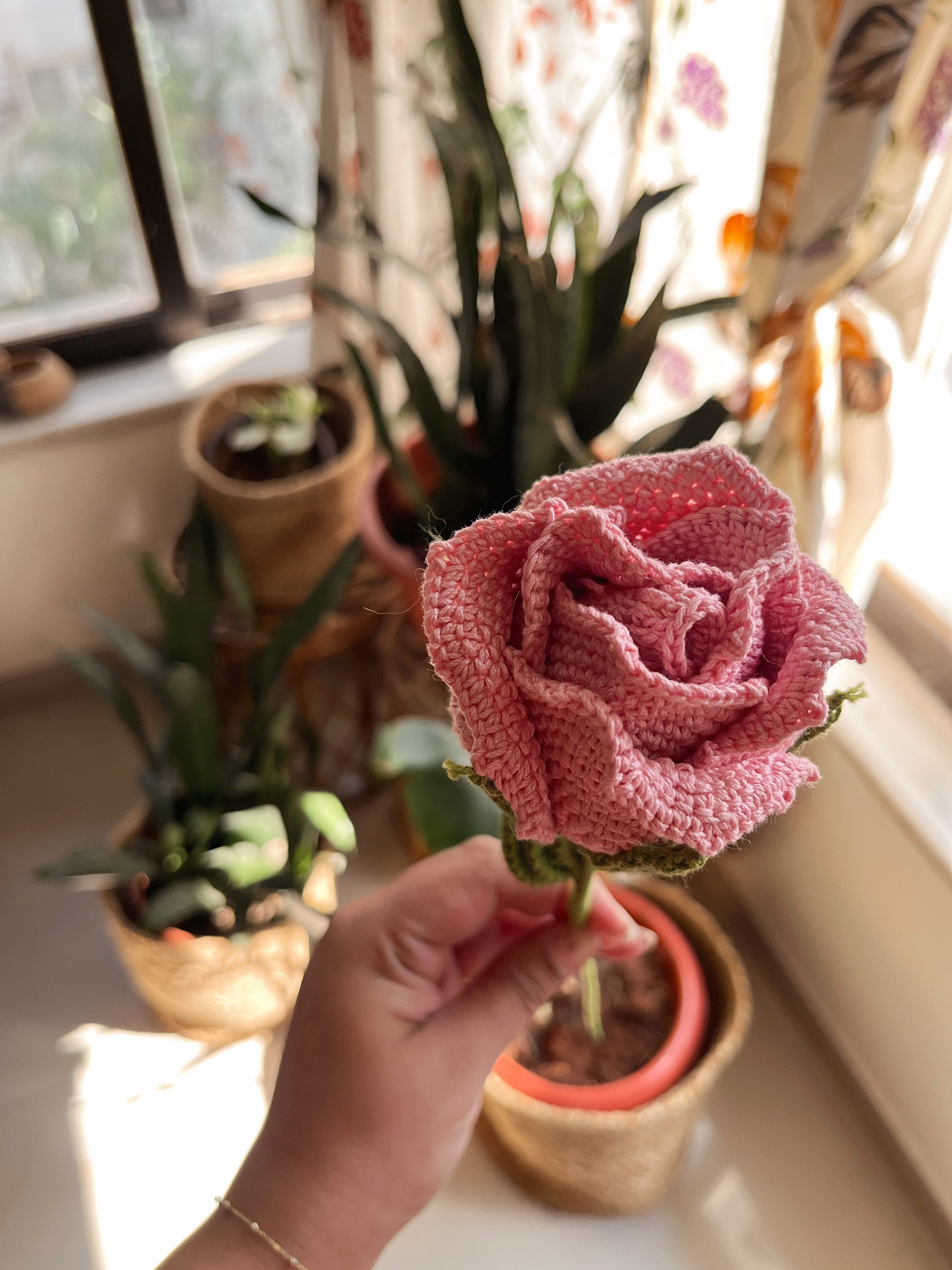 Crochet Rose Flower