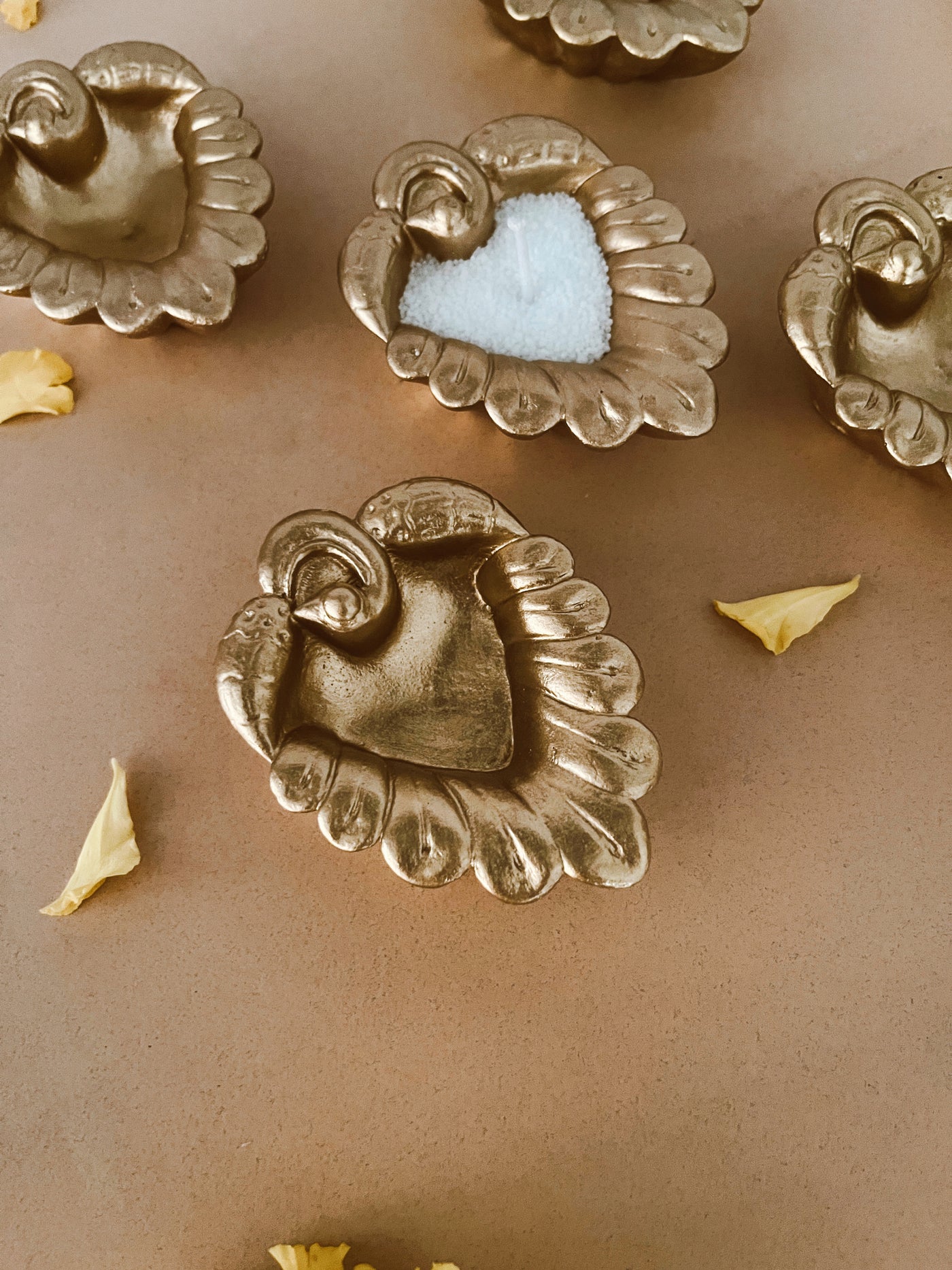 Peacock Diya set of 3