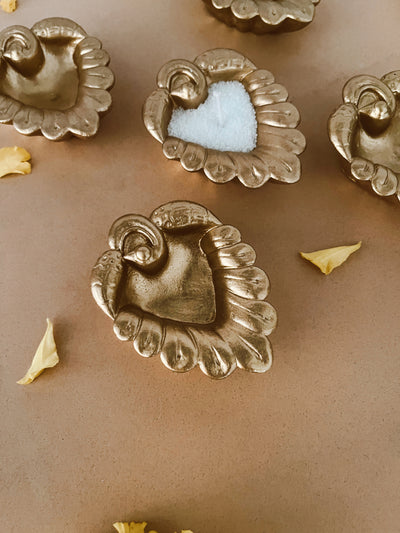 Peacock Diya set of 3