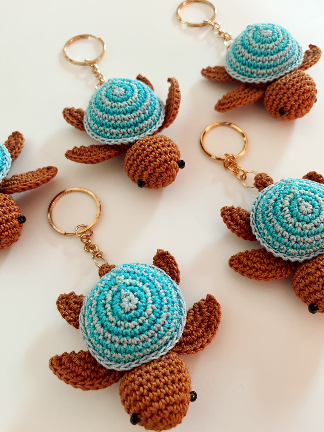 Crochet Turtle Bag Charm