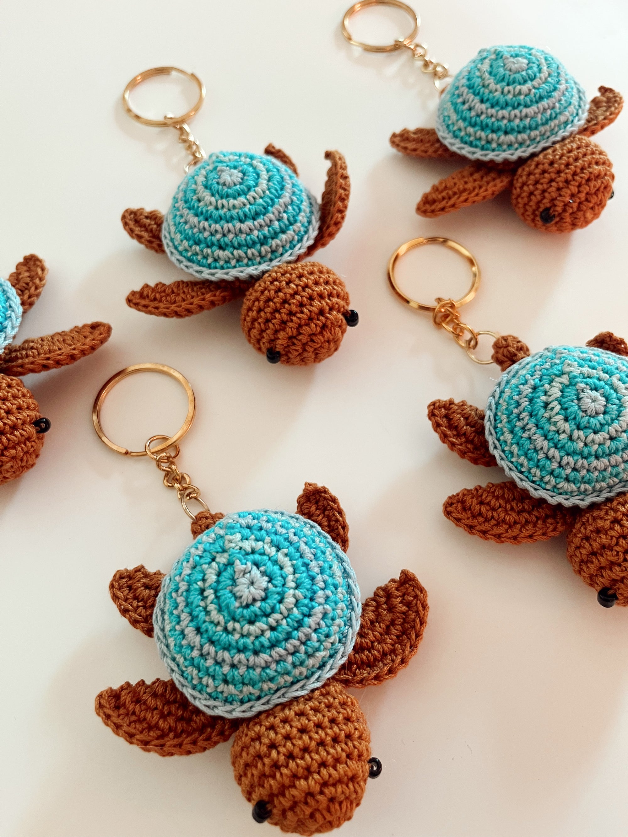 Crochet Turtle Bag Charm