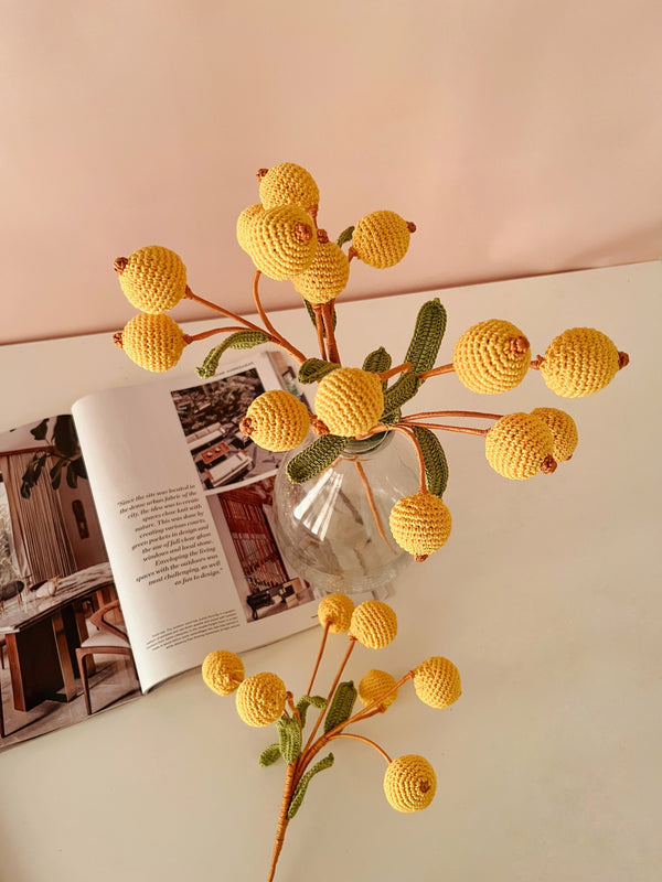 Crochet Fruit Decor Stick