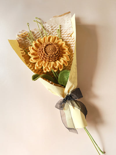 Crochet Sunflower Bouquet