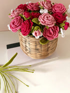 Crochet Rose Basket