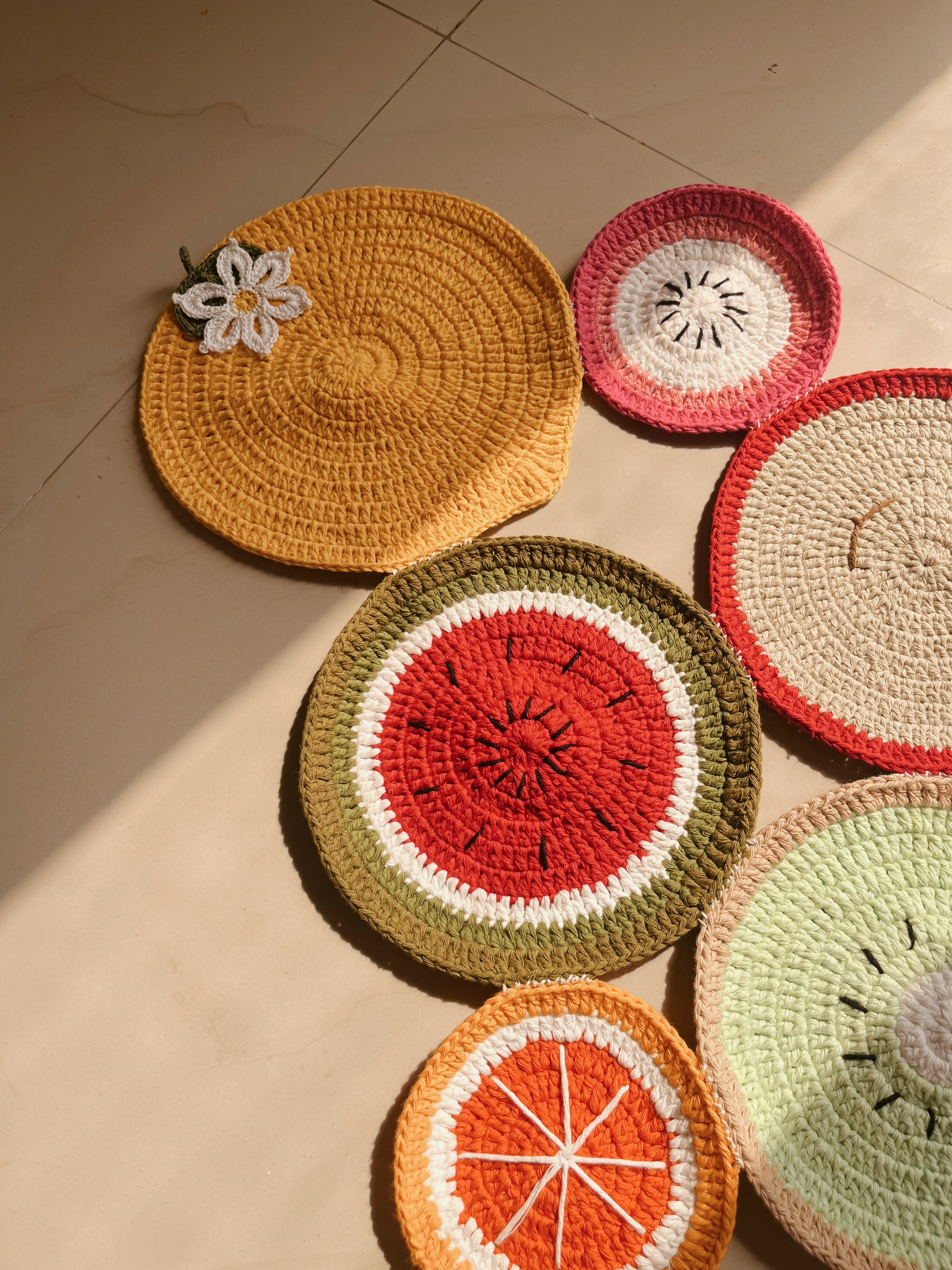 Crochet Fruit Feista Table Runner