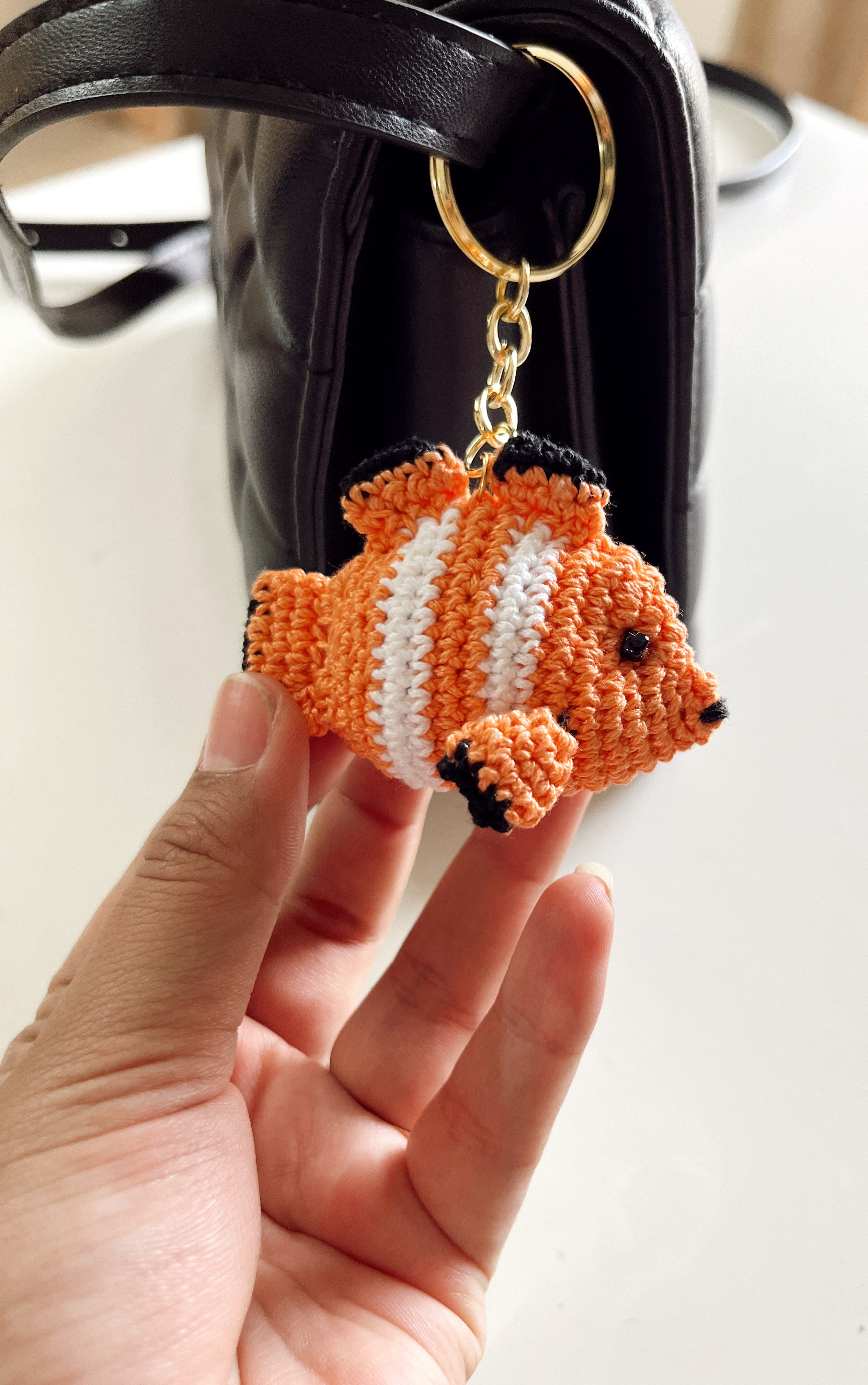 Crochet Fish Keychain