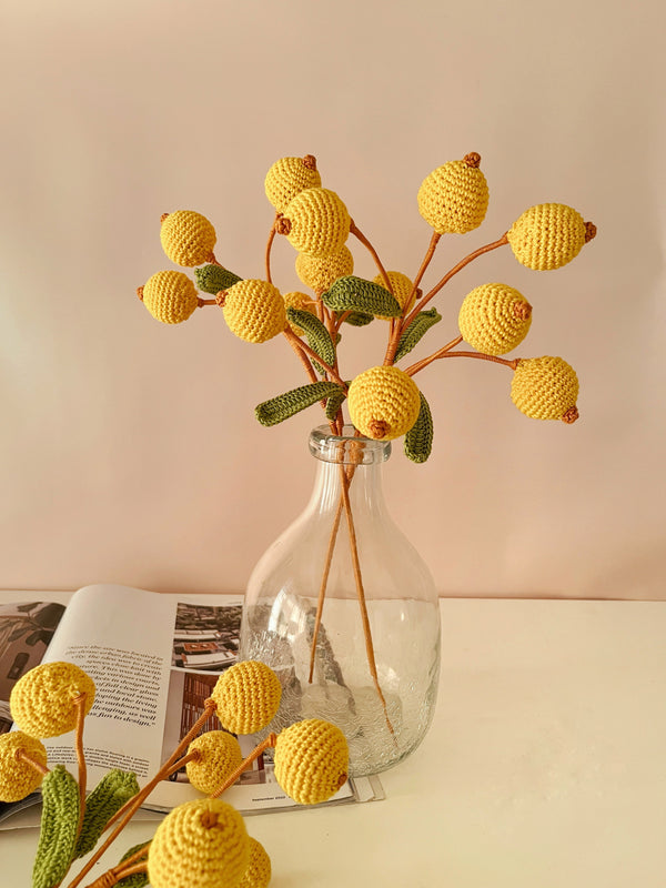 Crochet Fruit Decor Stick