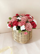 Crochet Rose Basket