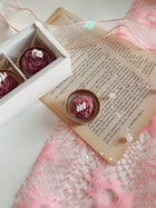 Tealight Candles set of 6-Golden Flower Design