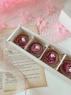 Tealight Candles set of 6-Golden Flower Design