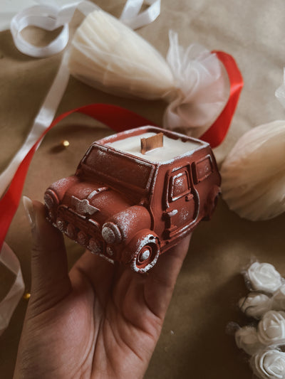 Concrete Car Candle