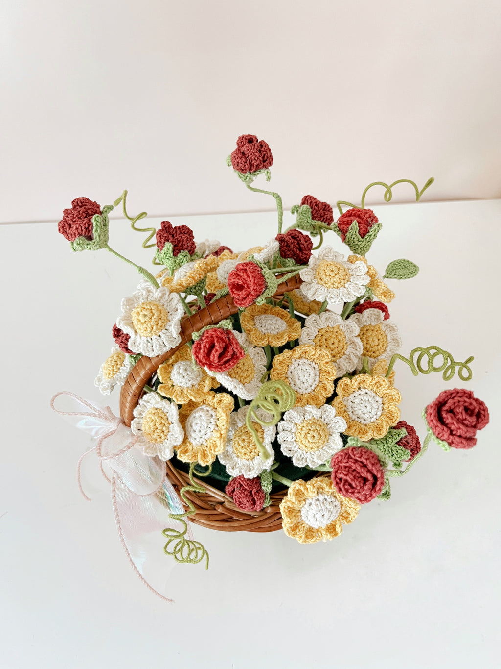 Crochet Flower Basket