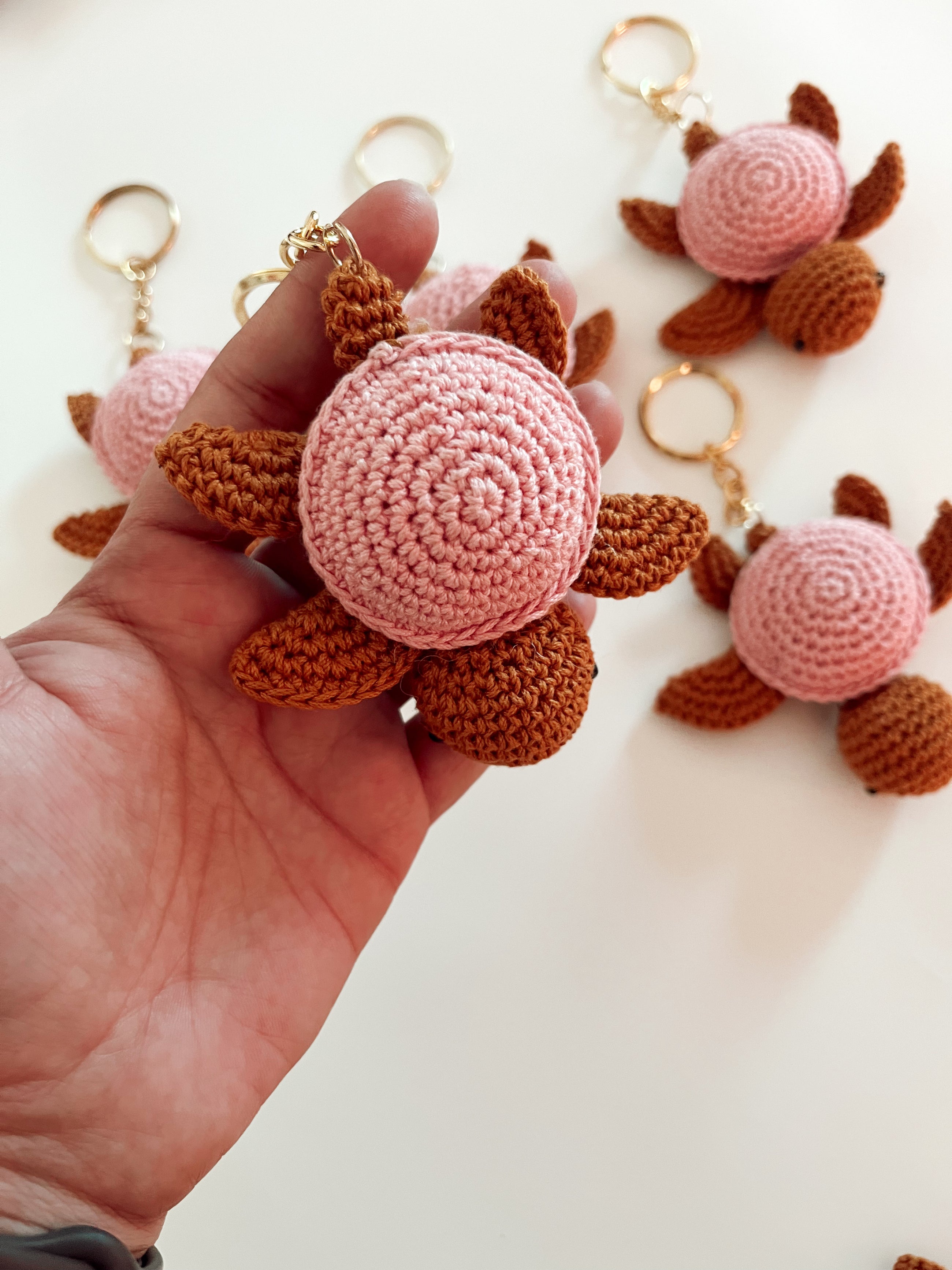 Crochet Turtle Bag Charm