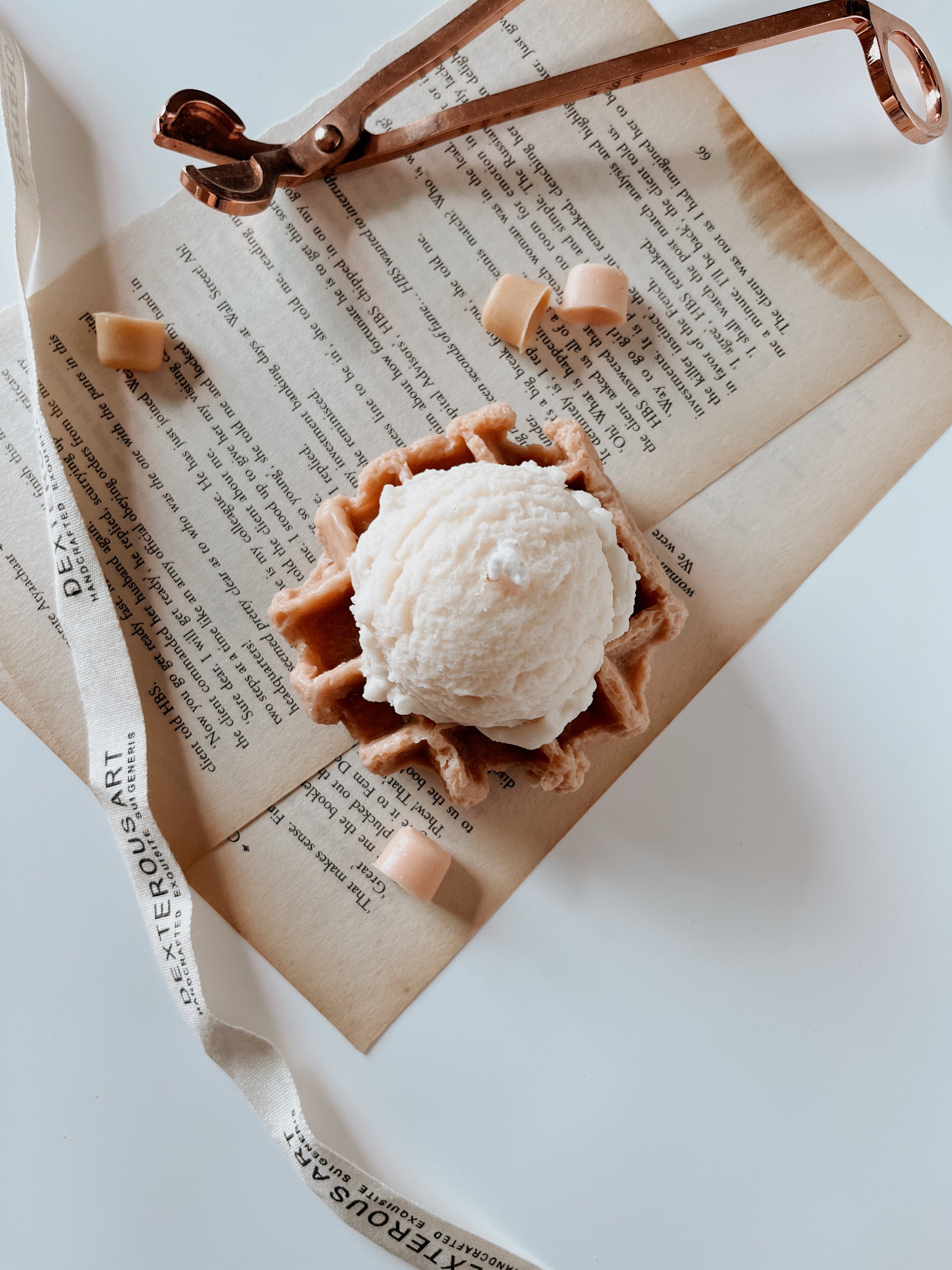 Waffle Icecream Dessert Candle