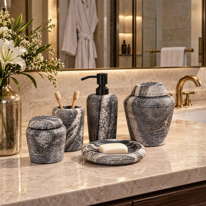 The Slate Bath Set (Set of 5)