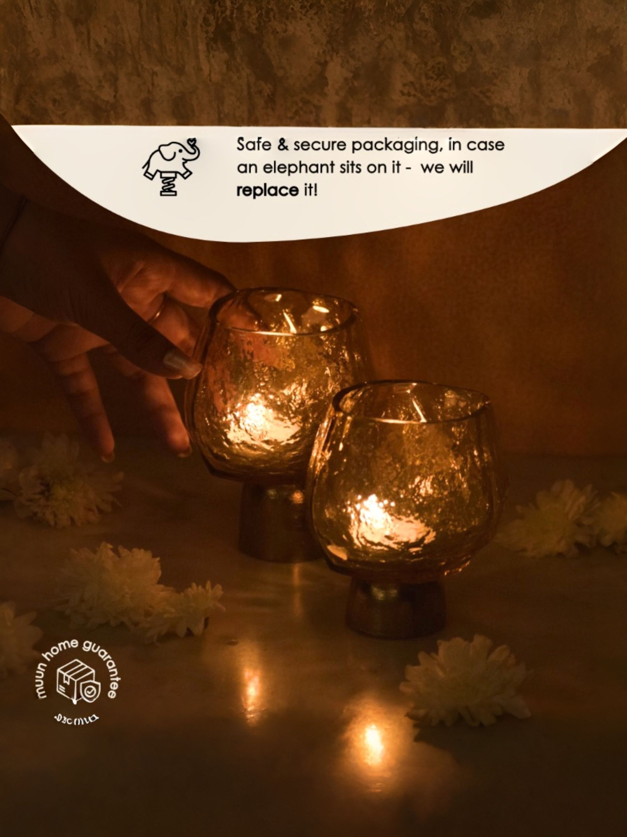 Theia Tealight Holder - Dark Smoke