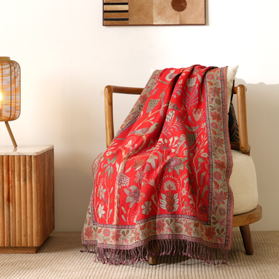 The Scarlet Garden Throw-2