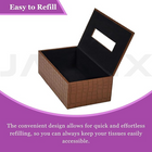 Leather Tissue Box-Tan Brown