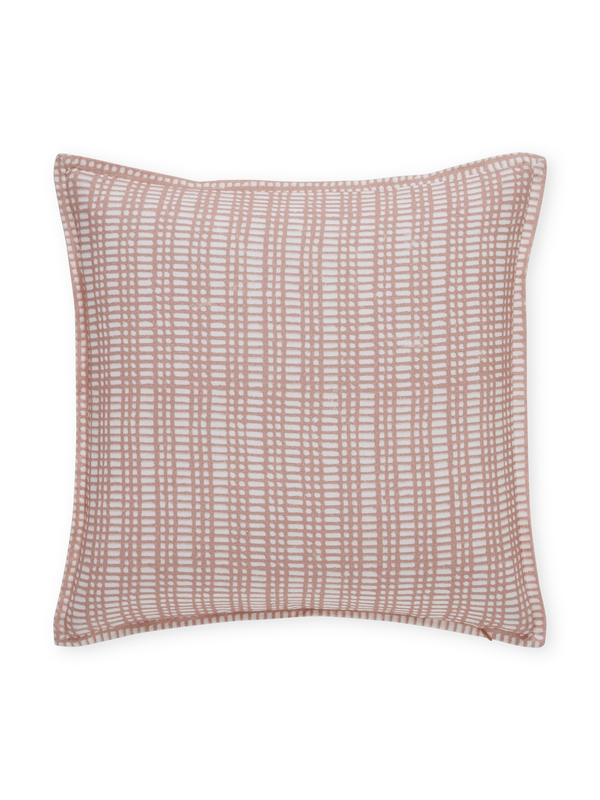 Mica Prism Terracotta Embroidered Cushion Cover