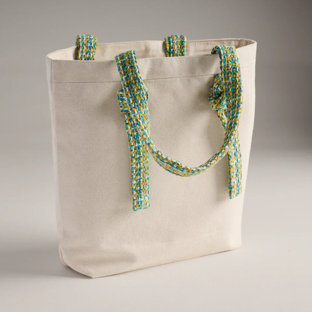 Tote Bag with Woven Handle