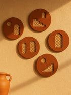 Plates of Earth II Terracotta Wall Art for Home Decor
