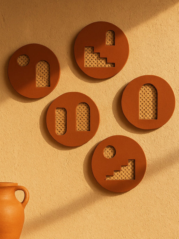 Plates of Earth II Terracotta Wall Art for Home Decor
