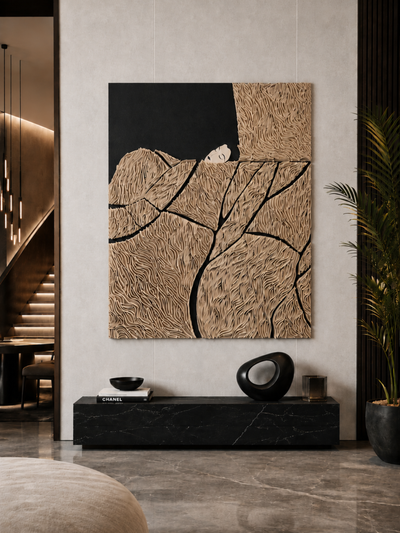 Still Dreams Wool Artwork for Luxury Contemporary Interiors
