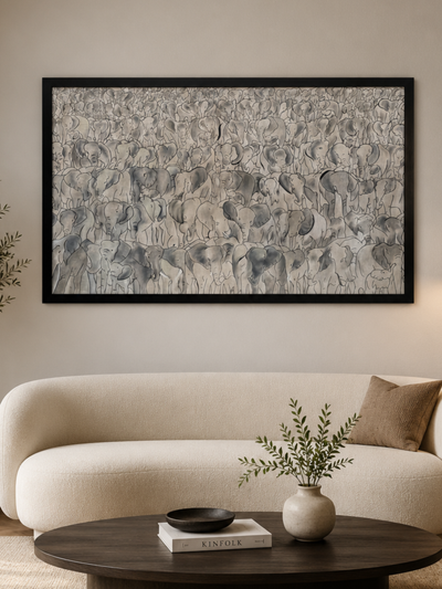 Whispers of the Herd Wildlife Inspired Artwork