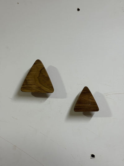 Wood Button Wall Hook - Triangle