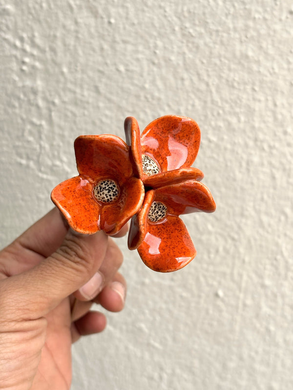 Trinity Orchid - Orange Single Stem