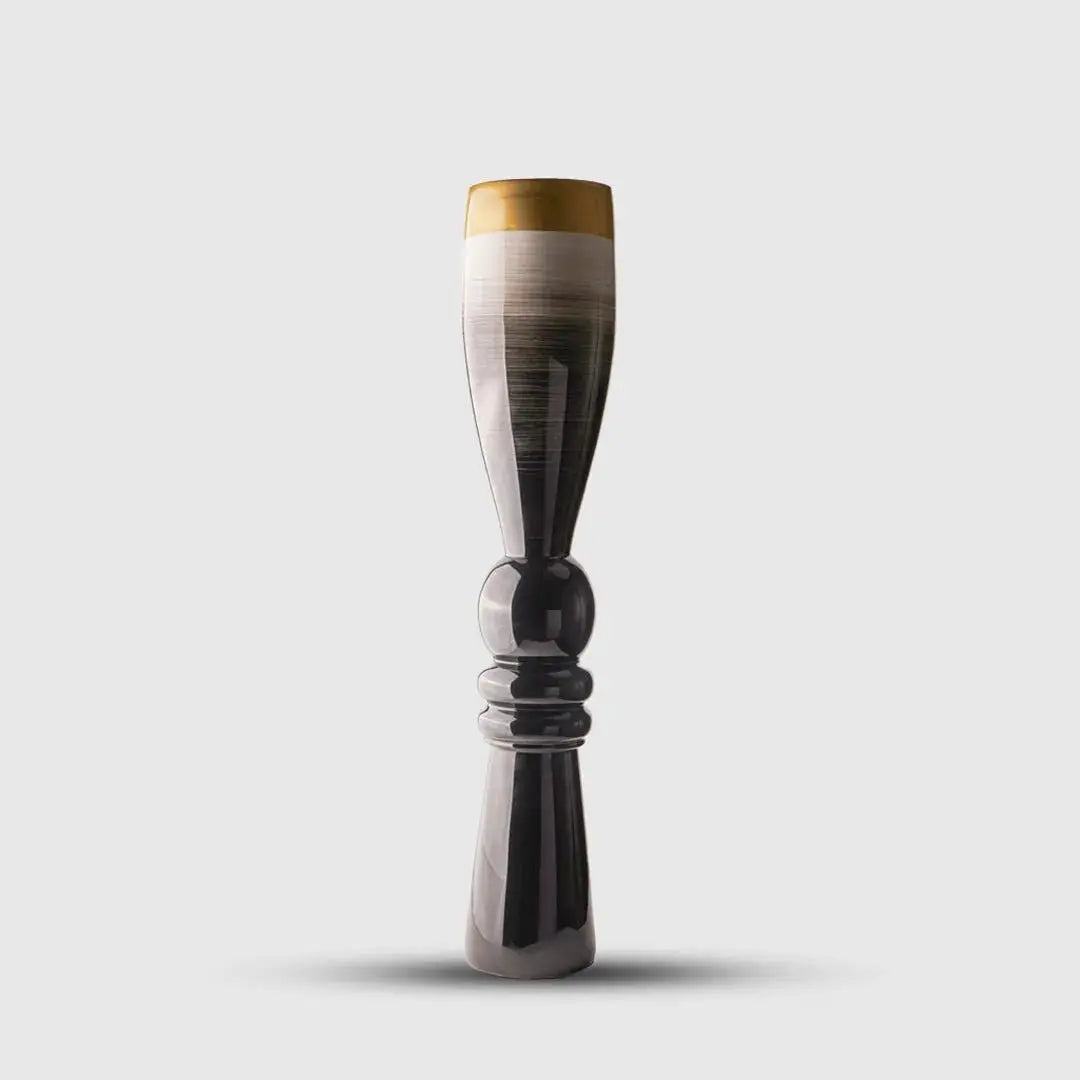 Trumphet Brushed Slate Flower Vase