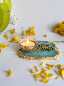 Jai Shree Ram Tea Light Candle Holder Set of 2