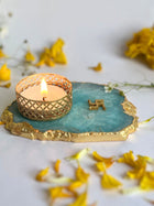 Swastik Tea Light Candle Holder Set of 2