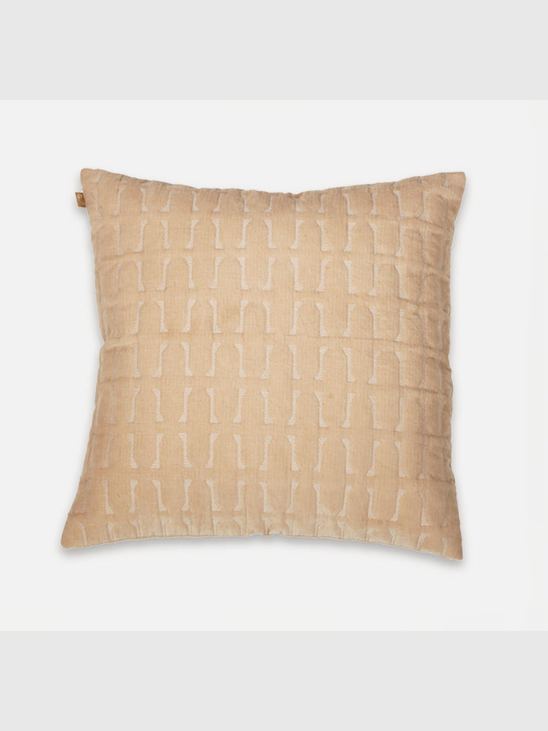 Twig Blush Embroidered Velvet Cushion Cover
