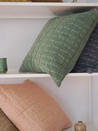 Twig Blush Embroidered Velvet Cushion Cover