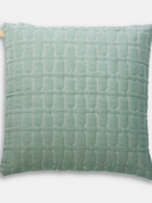 Twig Duck Egg Embroidered Velvet Cushion Cover