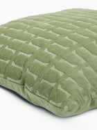 Twig Fern Embroidered Velvet Cushion Cover