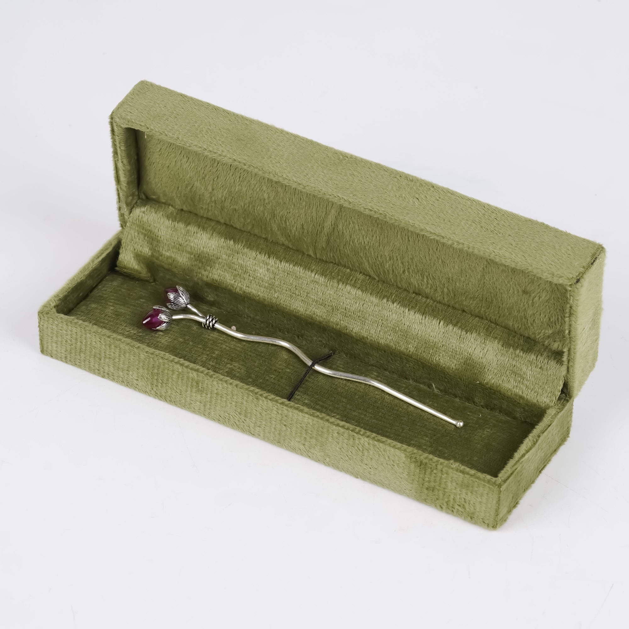 Twin Bud Silver Raj Tilak Stick