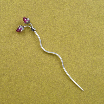 Twin Bud Silver Raj Tilak Stick