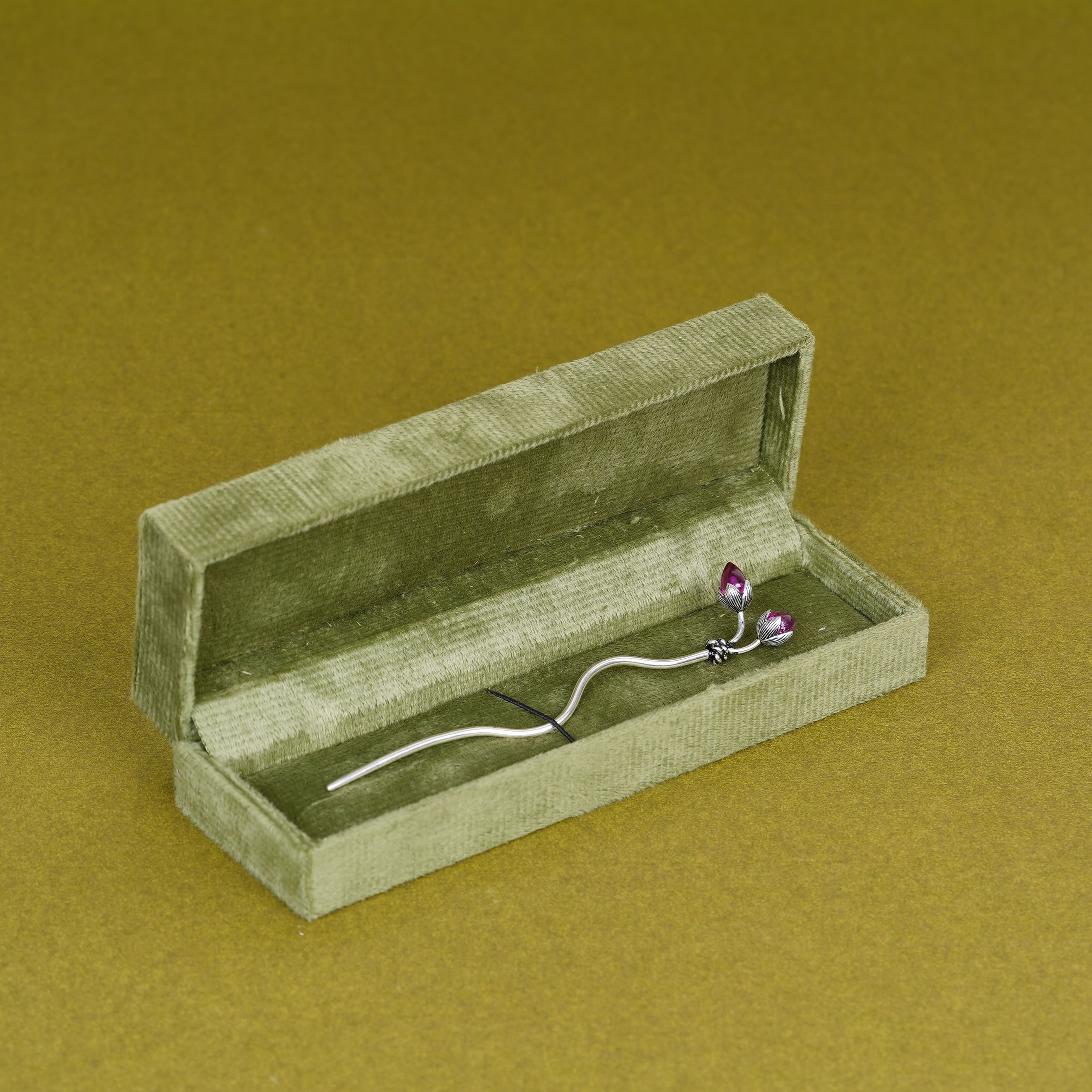 Twin Bud Silver Raj Tilak Stick