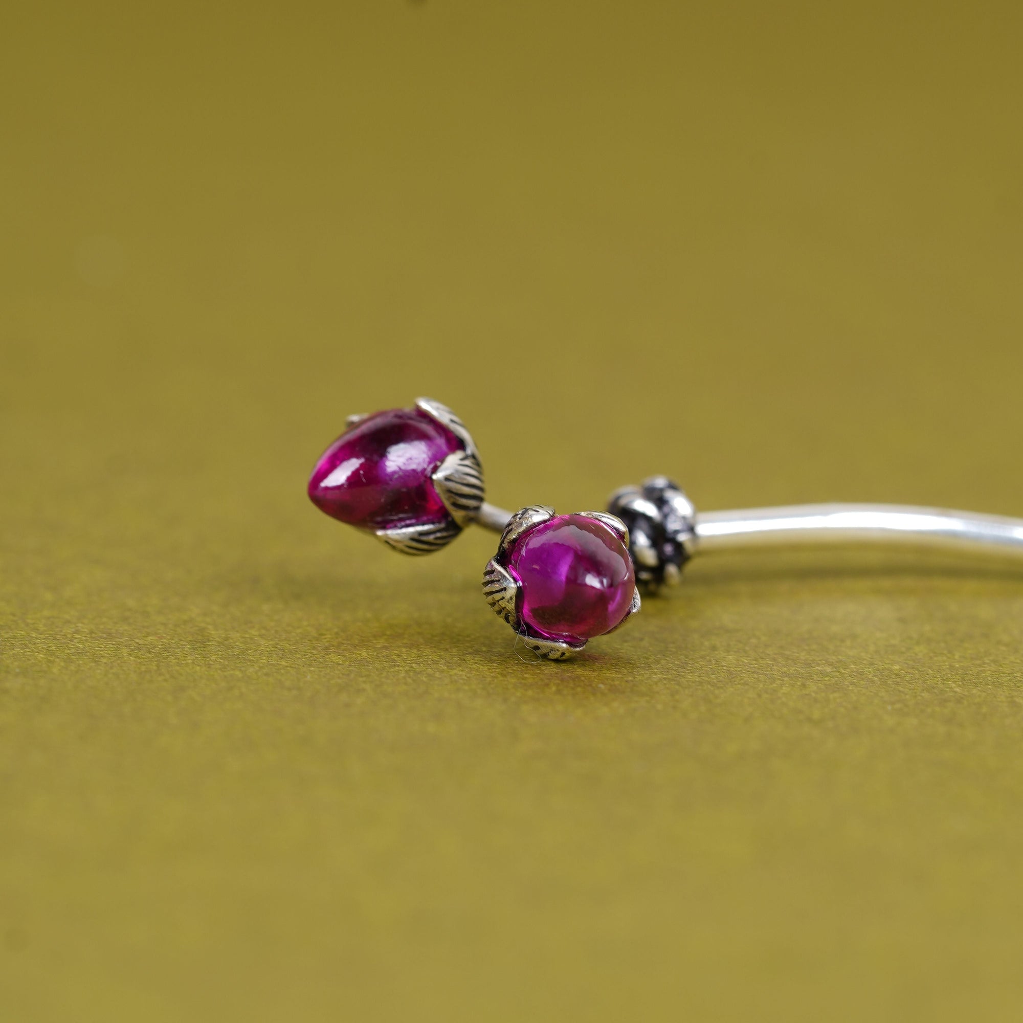 Twin Bud Silver Raj Tilak Stick